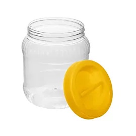 Borcan plastic 2 L cu capac