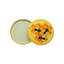 Capac borcan miere 66 mm model albine