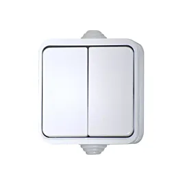 Comutator Dublu PT alb