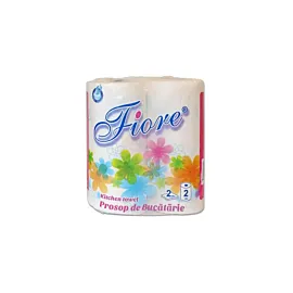 Fiore Prosop bucatarie 2 straturi, 2 buc, alb