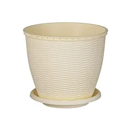 Ghiveci ratan crem 16 L (litri)