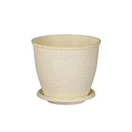 Ghiveci ratan crem 6 L (litri)