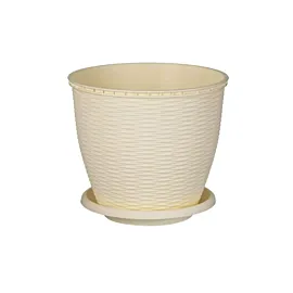 Ghiveci ratan crem 9 L (litri)