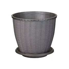 Ghiveci ratan gri 16 L (litri)