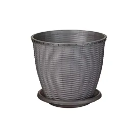 Ghiveci ratan gri 6 L (litri)