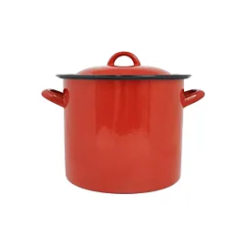 Oala emailata 10 L cu capac (25 cm)