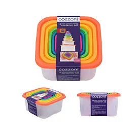 Set 7 cutii patrate alimentare BPA Free