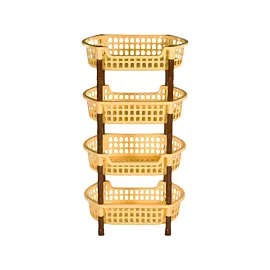 Sterk Raft legume fructe, plastic, 4 etaje, oval (diverse culori)