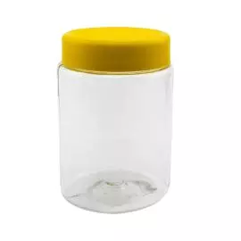 Borcan plastic cu capac 1 litru