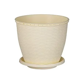Ghiveci ratan crem 16 L (litri)
